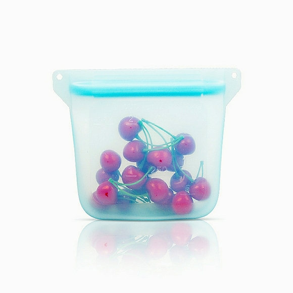 500ML Reusable Silicone Food Storage Bag - Picture 1 of 3